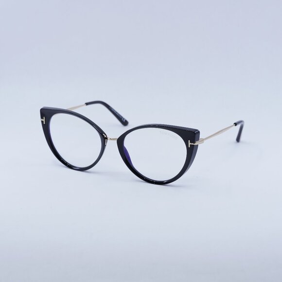 ?️ New Tom Ford FT5815-B 001 Eyeglasses - Shiny Black Frame 54mm main image 9